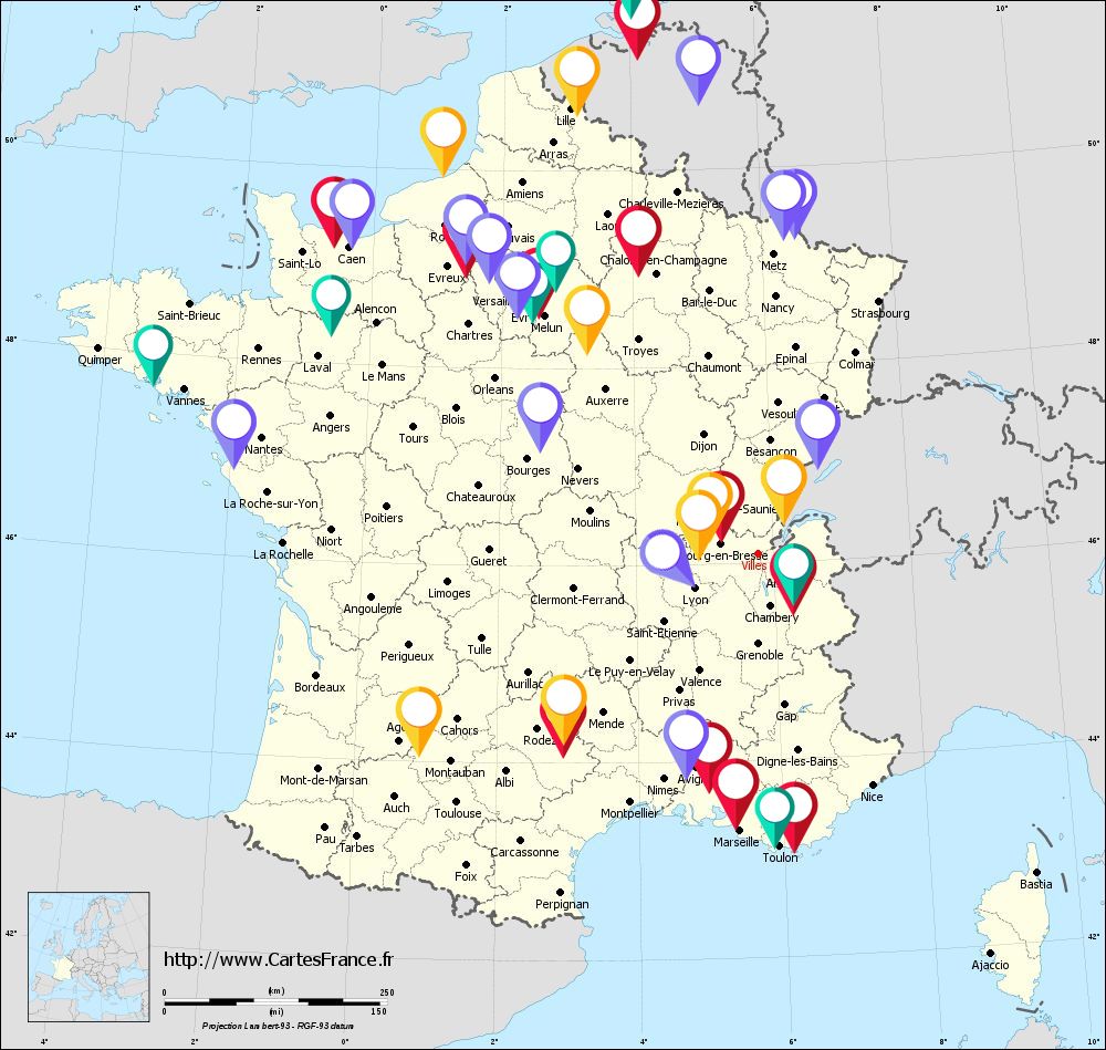 Spinefly - Mise à jour de la carte de France